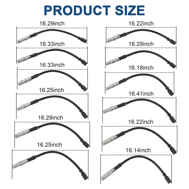 JDMSPEED مجموعة أسلاك إشعال شمعات الاحتراق الجديدة JDMSPEED بديل لمرسيدس بنز C-Class E-Class ML SLK 320 350 - Image 3